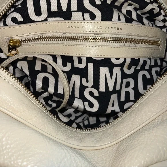 Marc Jacobs Classic Q Groovee Beige Leather Satchel Bag - Picture 11 of 16